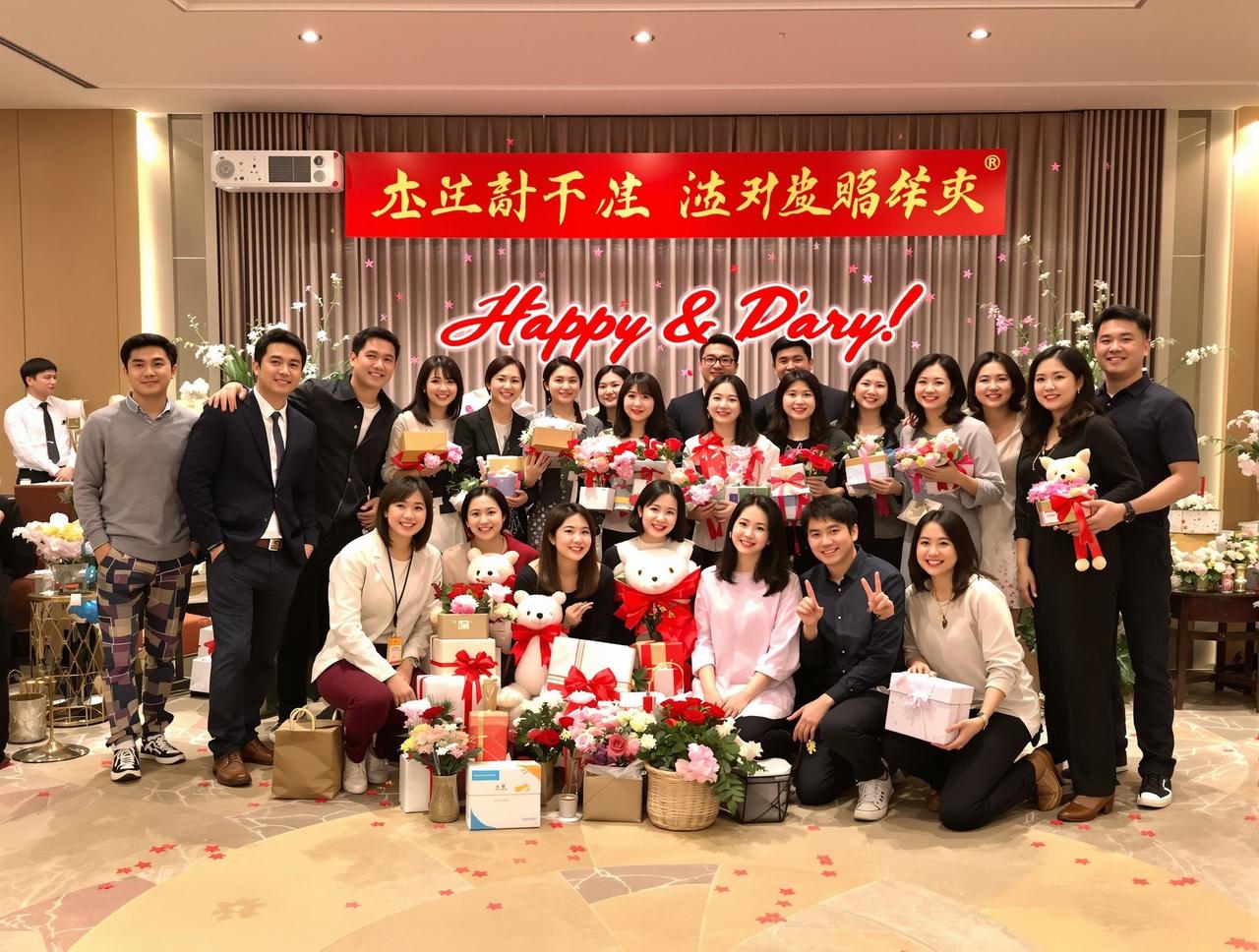 七六吃瓜网图集视频：某电视剧杀青宴温馨瞬间：主创团队合影留念